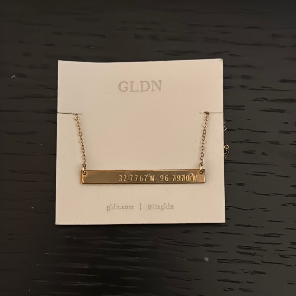 Dallas, TX Coordinates Necklace